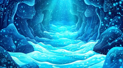 Blue Cave Light Tunnel