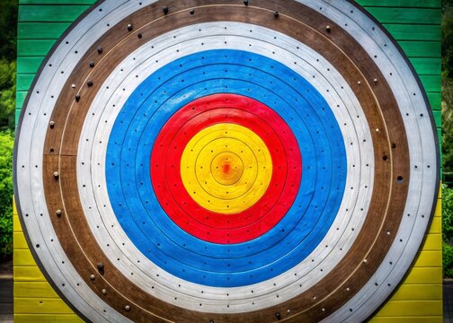 Paper Target for Shooting Practice with Bullseye Markings, Ideal for Archery and Firearm Training