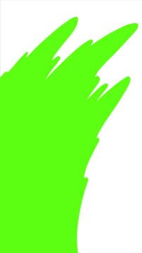 Abstract dynamic liquid animation transition on green screen background