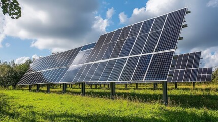 Solar Panels in a Field
