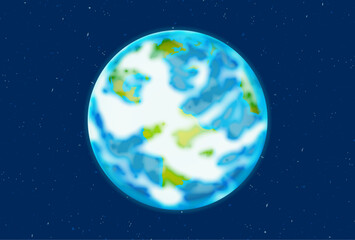 宇宙から見た地球の背景素材