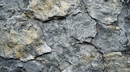 Obraz premium Textured Stone Wall with Natural Stone Patterns