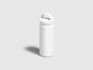 White Blank Insulated Tumbler Bottle Mockup 3D Render