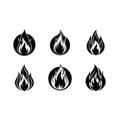 Bonfire Vector and Line Art | Generative AI Bonfire Design Illustration 