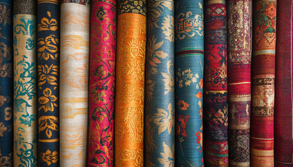 colorful scarves for sale at market