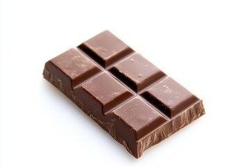 Chocolate bar on a white isolated background