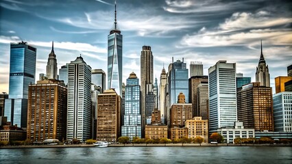 Obraz premium City skyline drawing trend