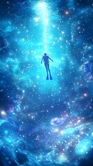 Fototapeta premium Diver in Space