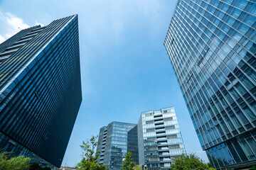 Obraz premium Modern office building in the financial center，hangzhou,china