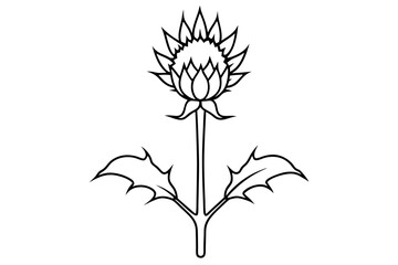 Discover Wild Milk Thistle The Vibrant Vector Illustration of Nature's Healing Herb
