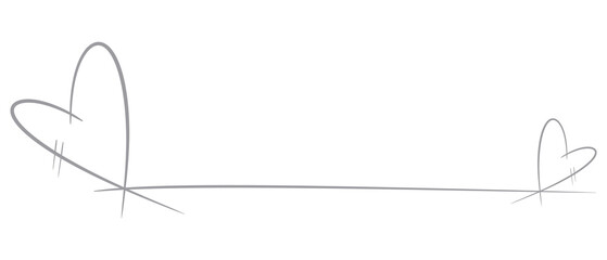 Silver Text Divider Isolated on White