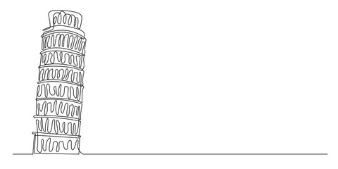 continuous line of sloping buildings
