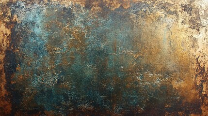 Abstract Textured Background with Gold and Blue Tones