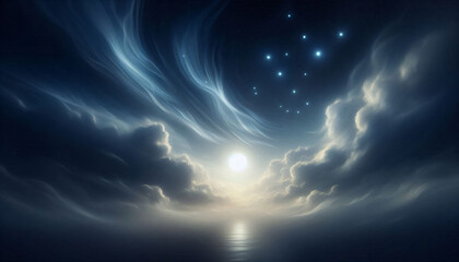 relaxing night time sky