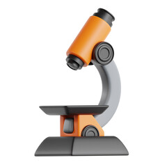 Modern Orange and Gray Microscope