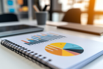 Professional Appeal: A Spiral-Bound Business Report with a Vibrant Cover