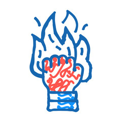 motivation employee doodle icon sketch vector. motivation employee sign. isolated symbol illustration