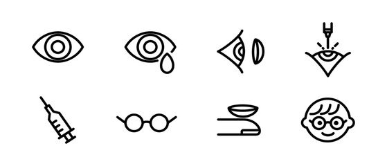 目 眼科 アイコンセット