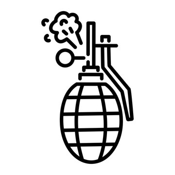 black grenade exploding icon clip art preview
