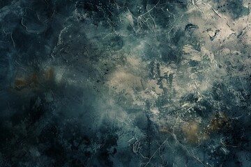 Obraz premium Abstract grunge texture background featuring dark blue and green tones with subtle light accents, perfect for artistic and design projects.
