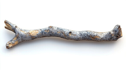 Naklejka premium A rustic twig displaying unique textures and natural colors, perfect for artistic and nature-themed projects or decor.