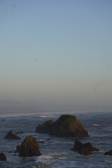 sunset on the californian coast