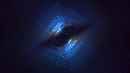 Obraz premium 3D manual rendering abstract technology fractal background. Its not AI Generatd illustration.