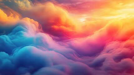 Fototapeta premium Colorful Cloudy Sky at Sunset
