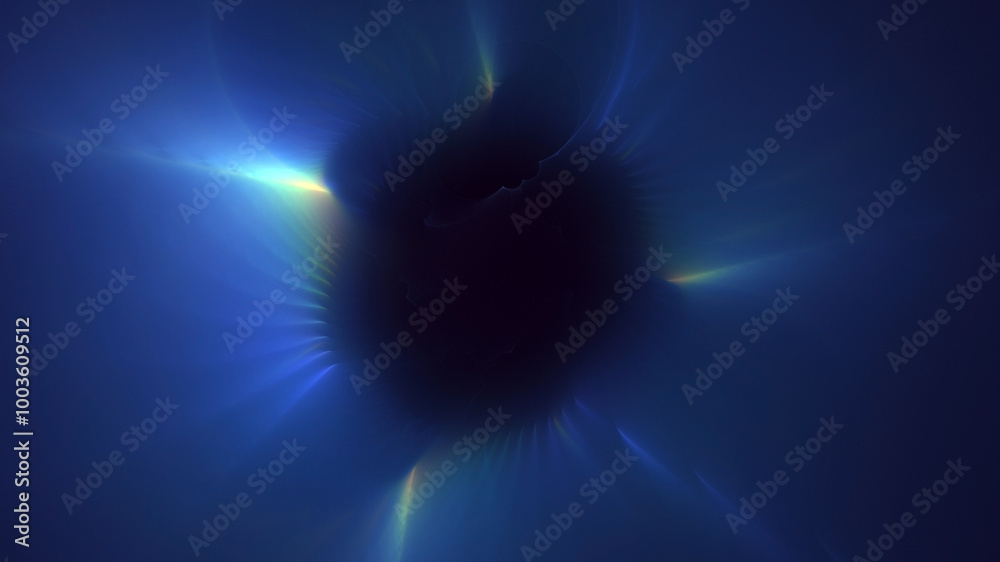 Poster 3d manual rendering abstract colorful fractal light background. its not ai generatd illustration.
