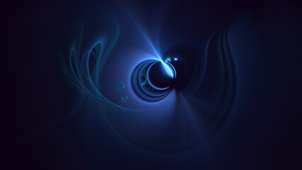 3D manual rendering abstract colorful fractal light background. Its not AI Generatd illustration.