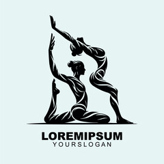 A yoga logo design for brand