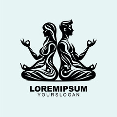 A yoga logo design for brand