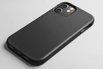 Smartphone case mockup isolated created with Generative AI
