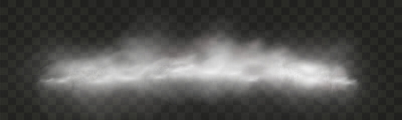 Illustration smoke, vape, fog, smog.Realistic smoke on a transparent background.	
