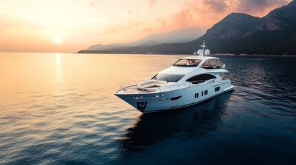 A Seafront Luxury Cabin Cruiser on Exclusive sea --ar 16:9 --v 6.1 Job ID: a9554d13-e7f4-4491-894f-cb51f087dbf6