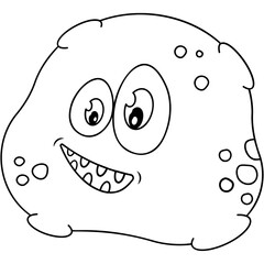 Cartoon Bacteria Icon