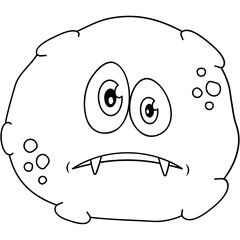 Cartoon Bacteria Icon