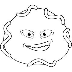 Cartoon Bacteria Icon