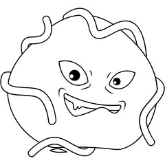 Cartoon Bacteria Icon