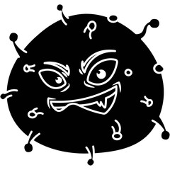 Cartoon Bacteria Icon