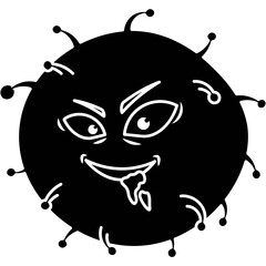 Cartoon Bacteria Icon