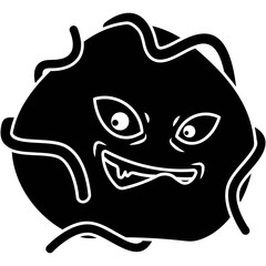 Cartoon Bacteria Icon