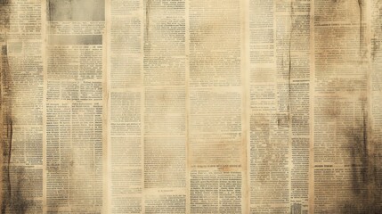 Vintage Newspaper Background Texture for Design Projects