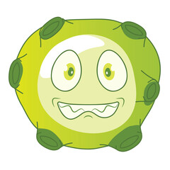 Cartoon Bacteria Sticker