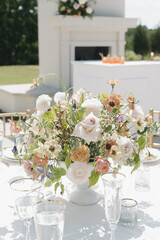 Luxe Wedding Reception Tablescape and Floral Decor Design