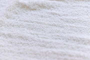 白いタオルの表面