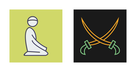 Offering Prayer Vector Icon