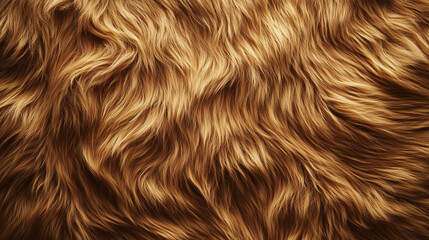 Naklejka premium Brown Textured Fur Surface for Natural Backgrounds