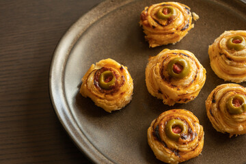 Halloween Eyeball Olive Puff - Delicious Close-Up