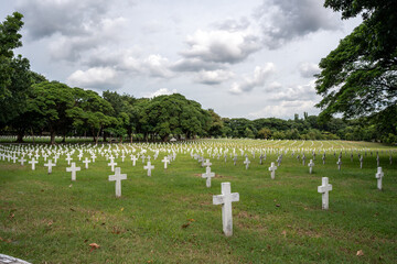 Philippines National Cemetery Libingan ng mga bayani view, Taguig City, Metro Manila, Philippines
